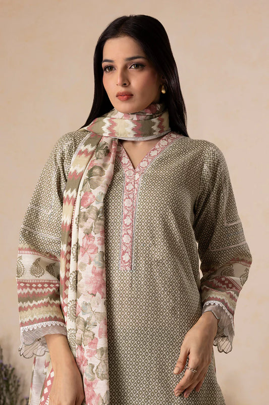Zellbury | Unstitched 3 Pc Digital Printed Karandi Collection