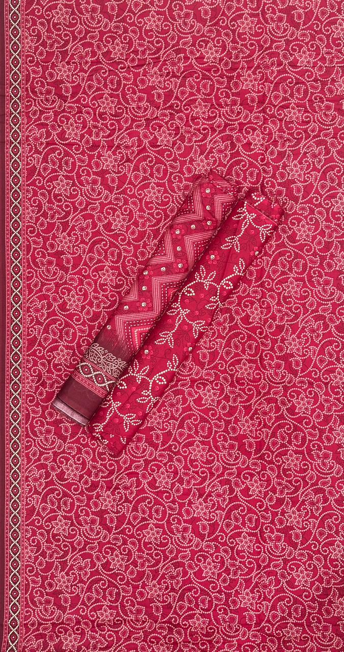 Bin Saeed | Unstitched 3PC Printed Cotton Suit