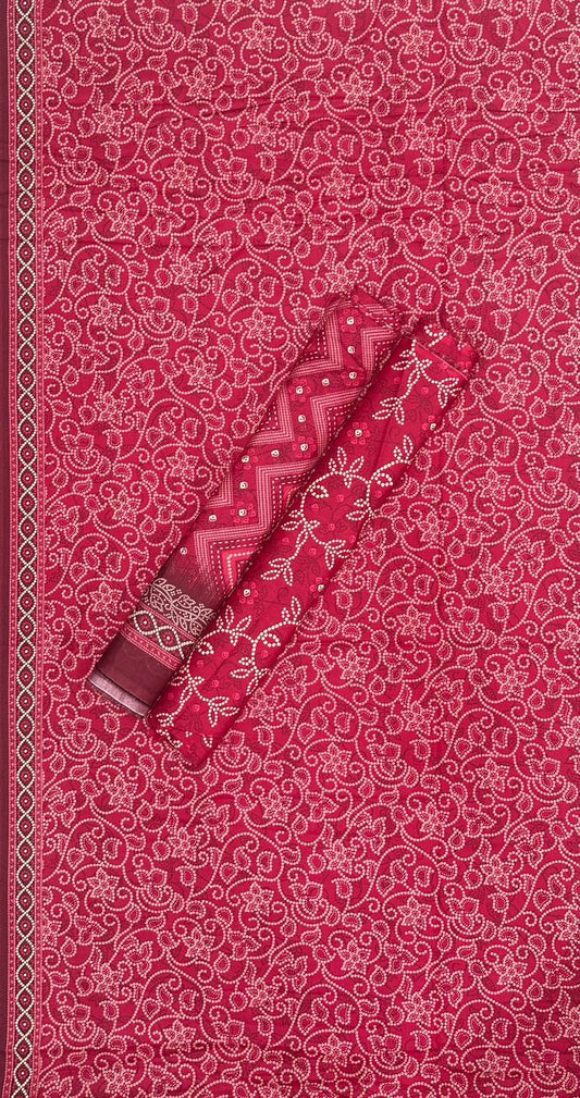 Bin Saeed | Unstitched 3PC Printed Cotton Suit
