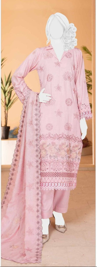 Deda Zaib | Premium Winter Collection by ABC – 3PC Unstitched Embroidered Winter Dress