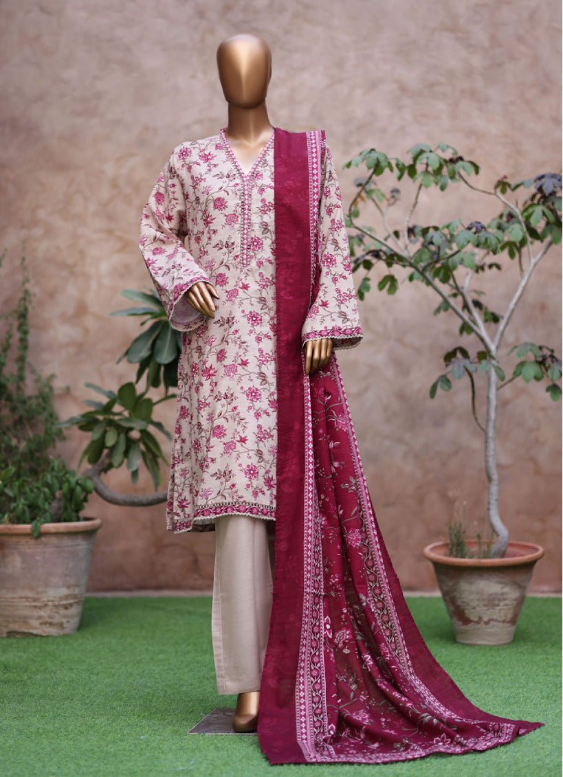Bin Saeed | Stitched 3PC Printed Khaddar Collection