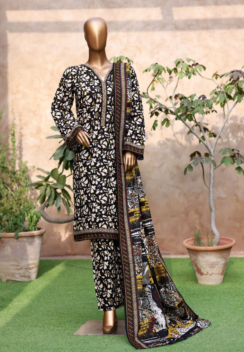 Bin Saeed | Stitched 3PC Printed Khaddar Collection