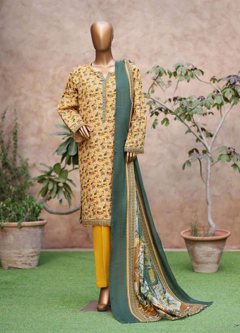 Bin Saeed | Stitched 3PC Printed Khaddar Collection