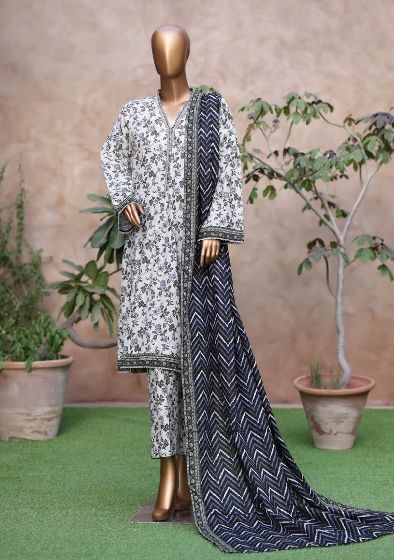 Bin Saeed | Stitched 3PC Printed Khaddar Collection