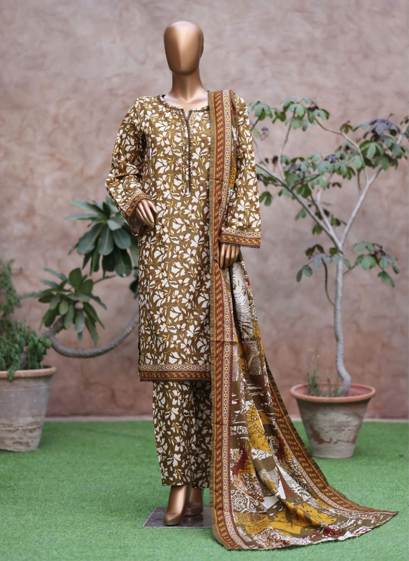 Bin Saeed | Stitched 3PC Printed Khaddar Collection