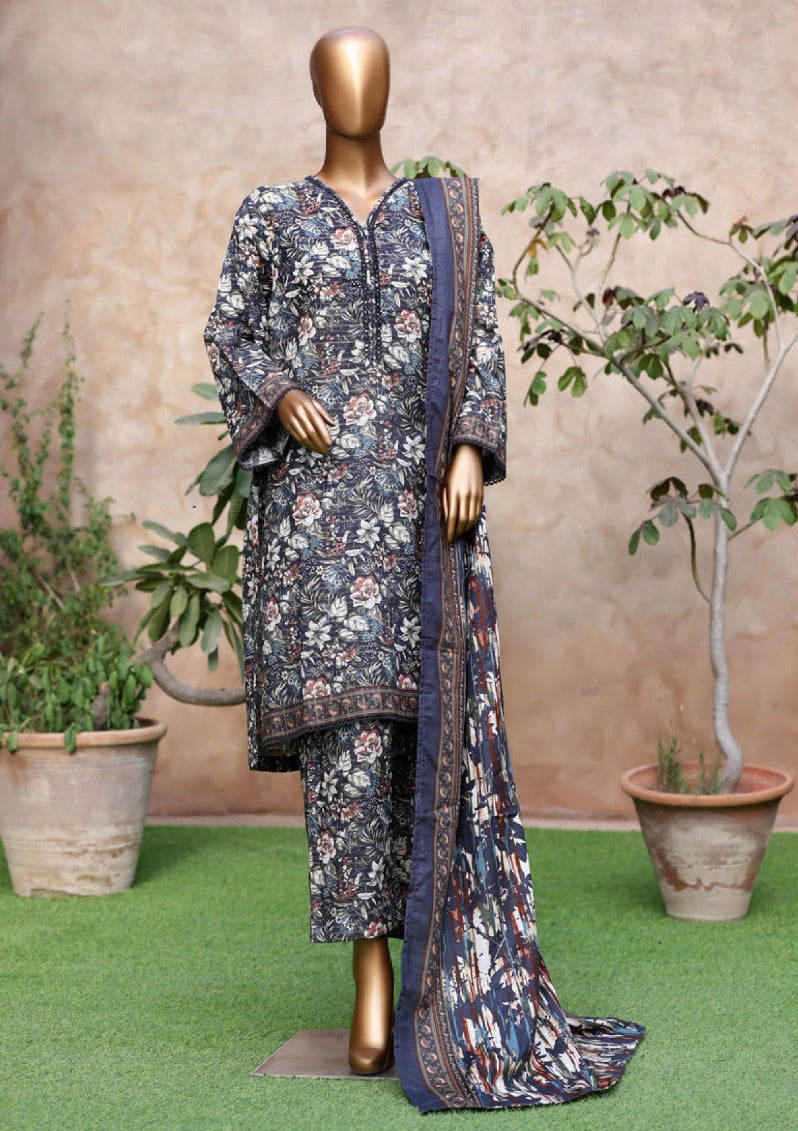 Bin Saeed | Stitched 3PC Printed Khaddar Collection