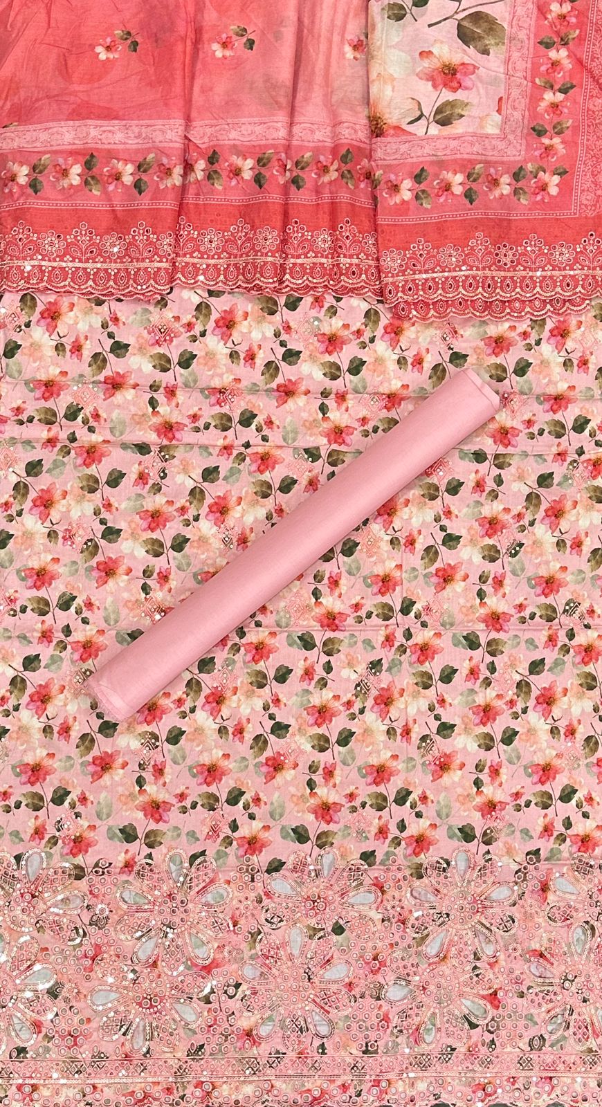 Bin Saeed | Unstitched 3-Piece Embroidered Cotton