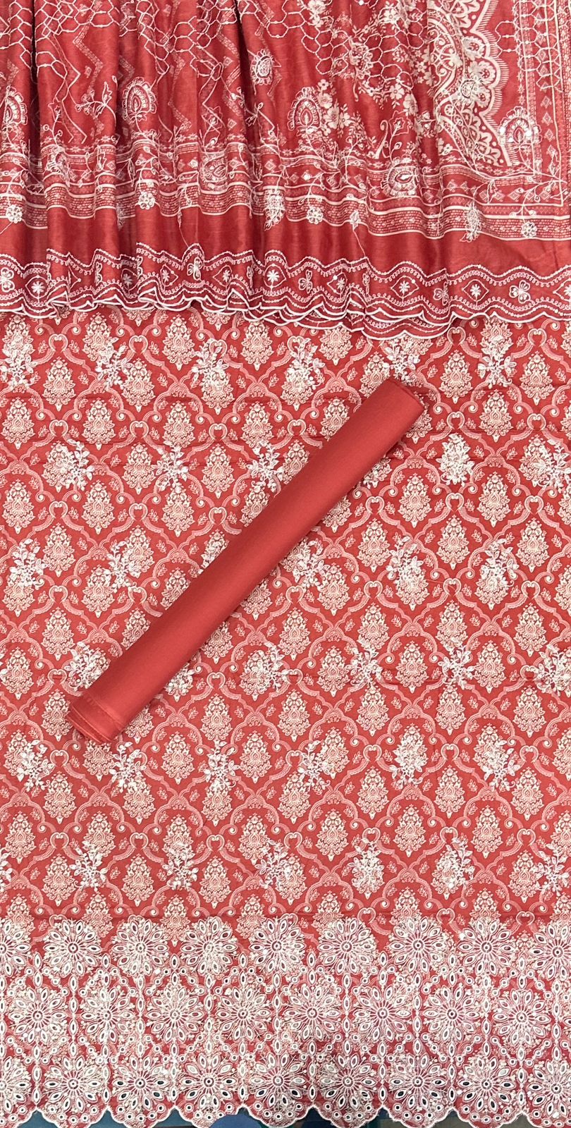 Bin Saeed | Unstitched 3-Piece Embroidered Cotton