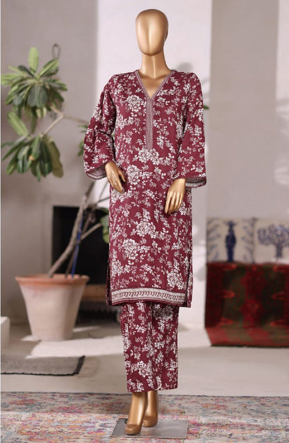 Bin Saeed  | Printed Khaddar Co-Ords Stitched Collection – 2PCS