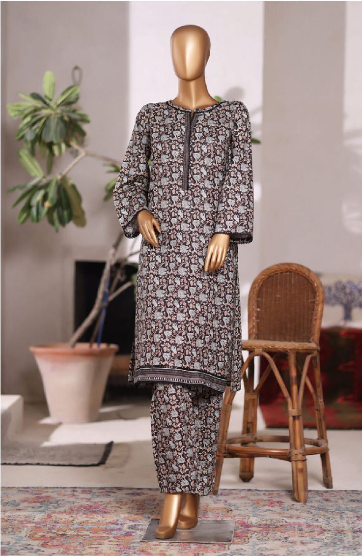 Bin Saeed  | Printed Khaddar Co-Ords Stitched Collection – 2PCS