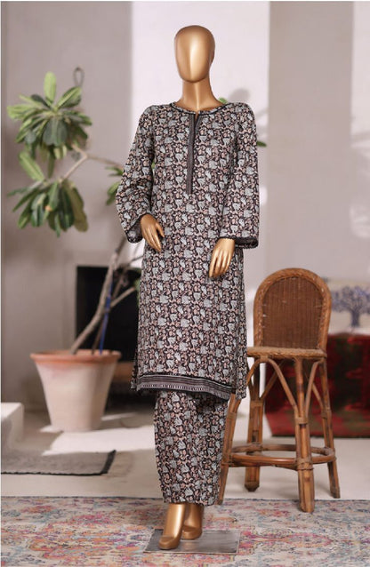 Bin Saeed  | Printed Khaddar Co-Ords Stitched Collection – 2PCS