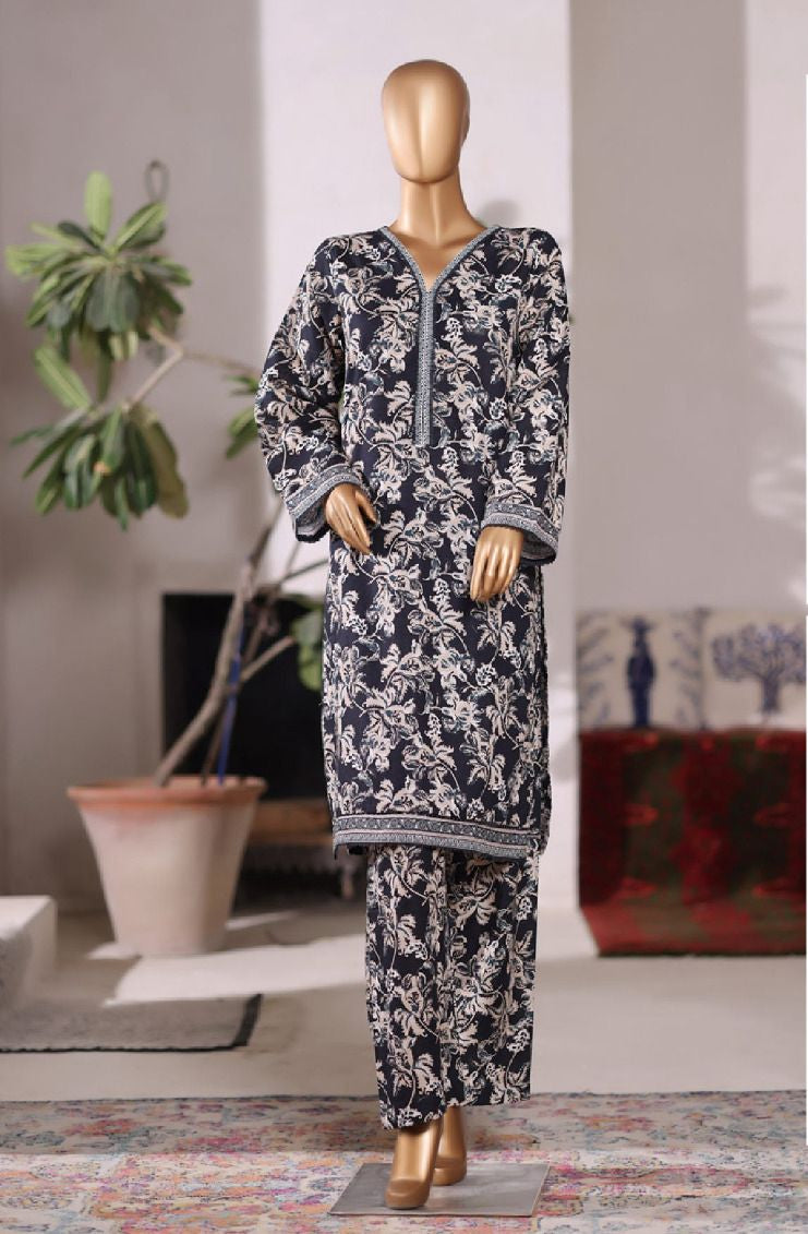 Bin Saeed  | Printed Khaddar Co-Ords Stitched Collection – 2PCS