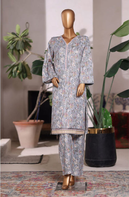 Bin Saeed  | Printed Khaddar Co-Ords Stitched Collection – 2PCS