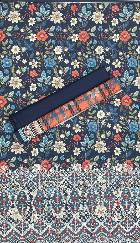 Riwayat | Unstitched 3pc Embroidered Khaddar Collection