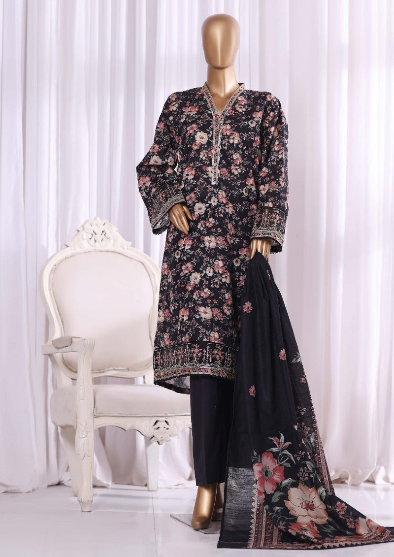 Bin Saeed | Stitched 3pc Embroidered Khaddar Collection