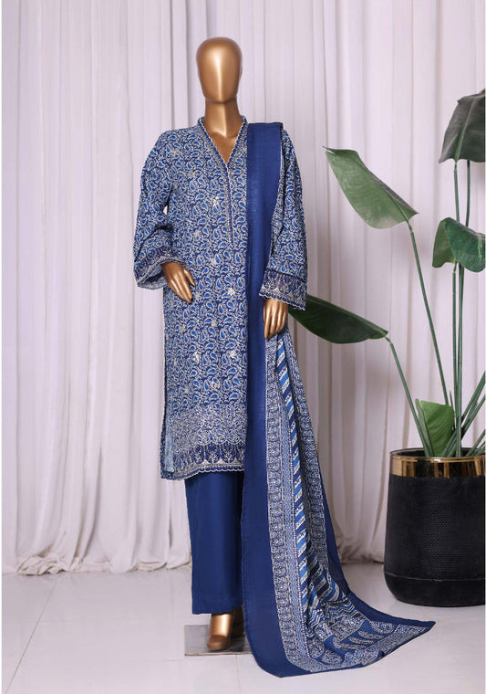 Bin Saeed | Stitched 3pc Embroidered Khaddar Collection