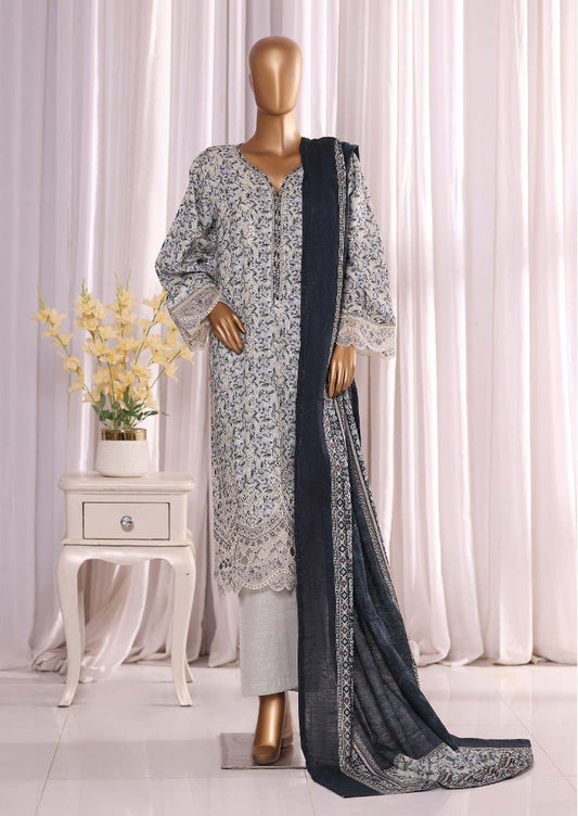 Bin Saeed | Stitched 3pc Embroidered Khaddar Collection