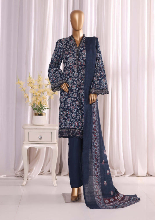 Bin Saeed | Stitched 3pc Embroidered Khaddar Collection