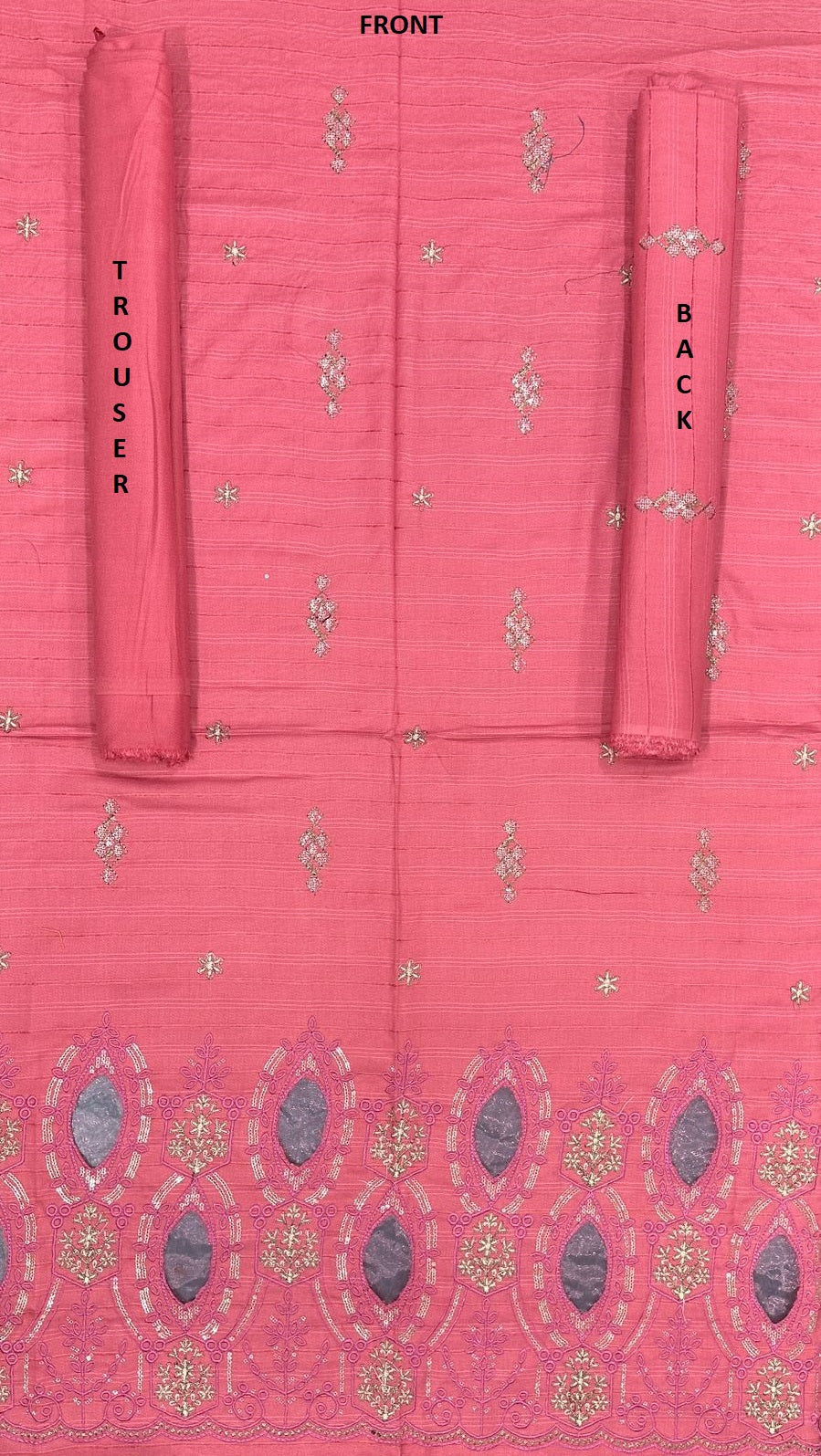 Marina | Wool 2PC Unstitched Embroidered Collection by ABC