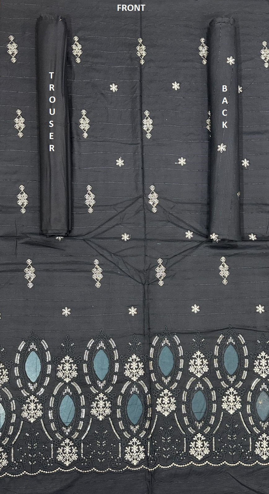 Marina | Wool 2PC Unstitched Embroidered Collection by ABC