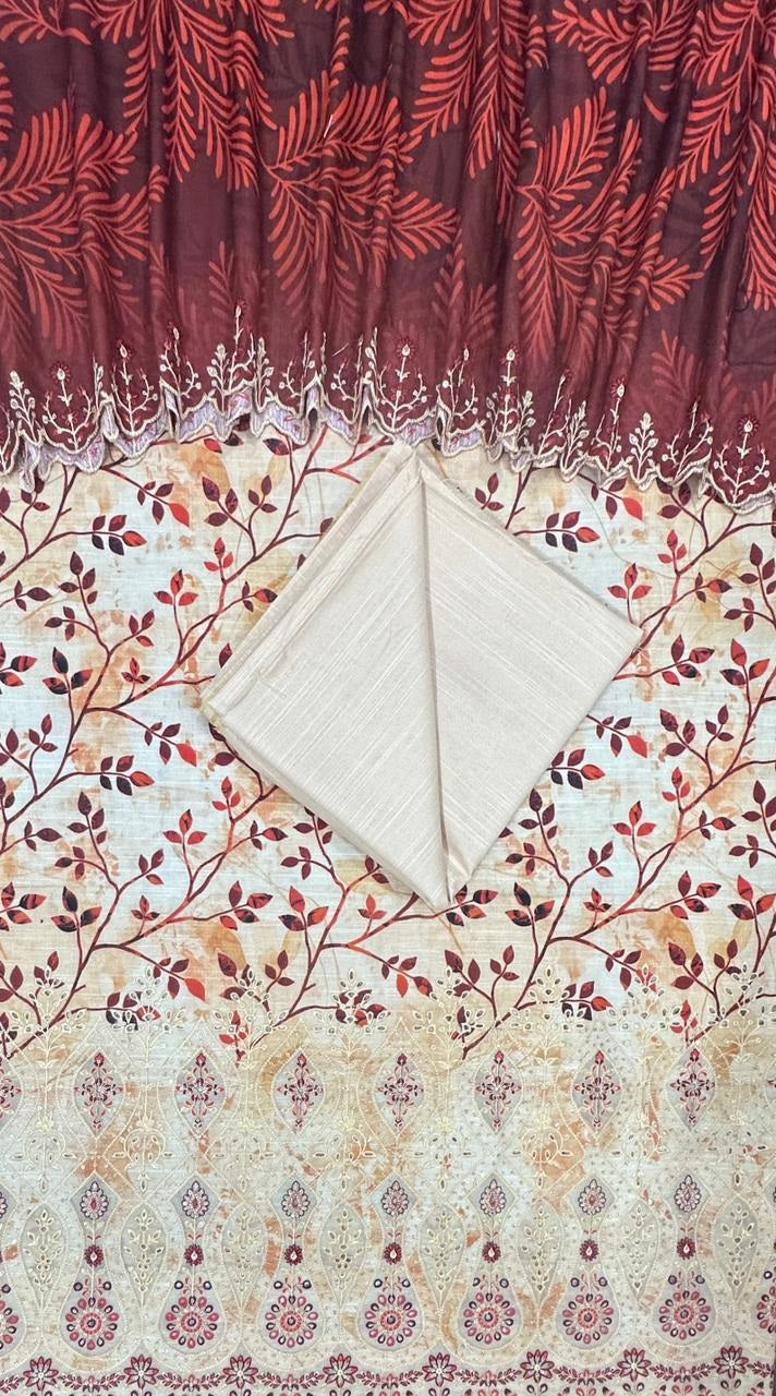 Riwayat | Unstitched 3pc Embroidered Khaddar Collection