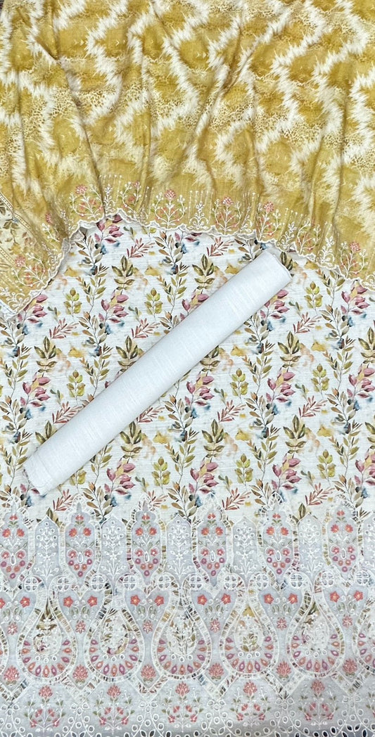 Riwayat | Unstitched 3pc Embroidered Khaddar Collection