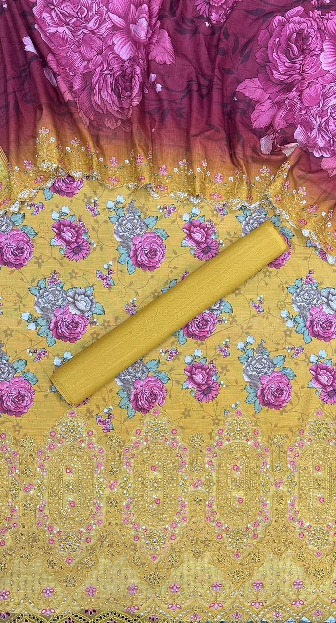 Riwayat | Unstitched 3pc Embroidered Khaddar Collection