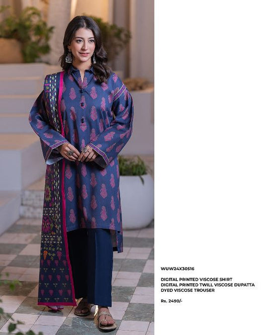 Zellbury | Unstitched 3 Piece Viscose Collection