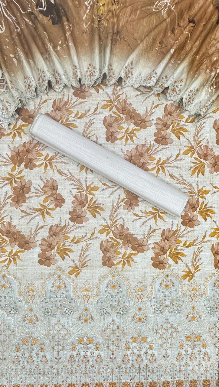 Riwayat | Unstitched 3pc Embroidered Khaddar Collection