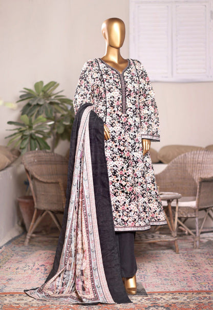 Bin Saeed | Stitched 3PC Printed Khaddar Frock Collection