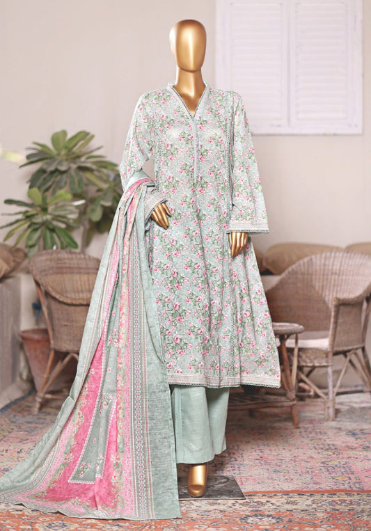Bin Saeed | Stitched 3PC Printed Khaddar Frock Collection