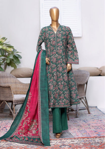 Bin Saeed | Stitched 3PC Printed Khaddar Frock Collection