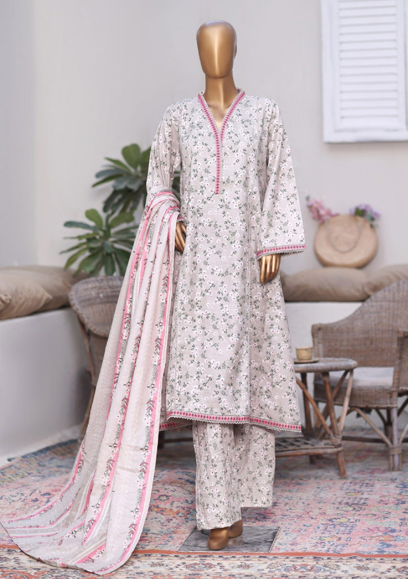 Bin Saeed | Stitched 3PC Printed Khaddar Frock Collection