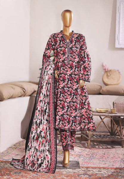 Bin Saeed | Stitched 3PC Printed Khaddar Frock Collection