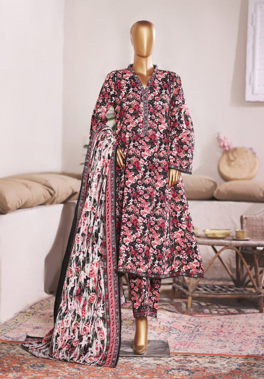 Bin Saeed | Stitched 3PC Printed Khaddar Frock Collection