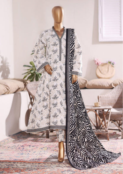 Bin Saeed | Stitched 3PC Printed Khaddar Frock Collection