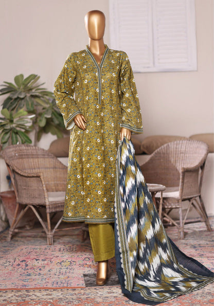 Bin Saeed | Stitched 3PC Printed Khaddar Frock Collection