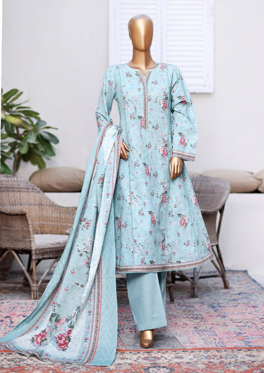 Bin Saeed | Stitched 3PC Printed Khaddar Frock Collection
