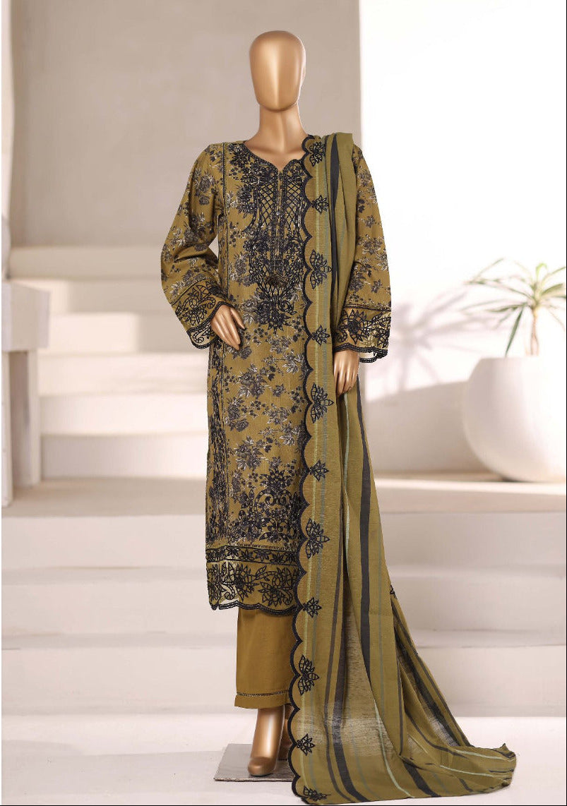 Sada Bahar | Stitched 3 Pc  Embroidered Khaddar Collection