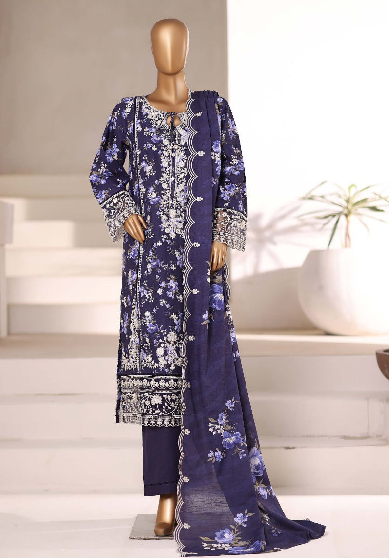 Sada Bahar | Stitched 3 Pc  Embroidered Khaddar Collection