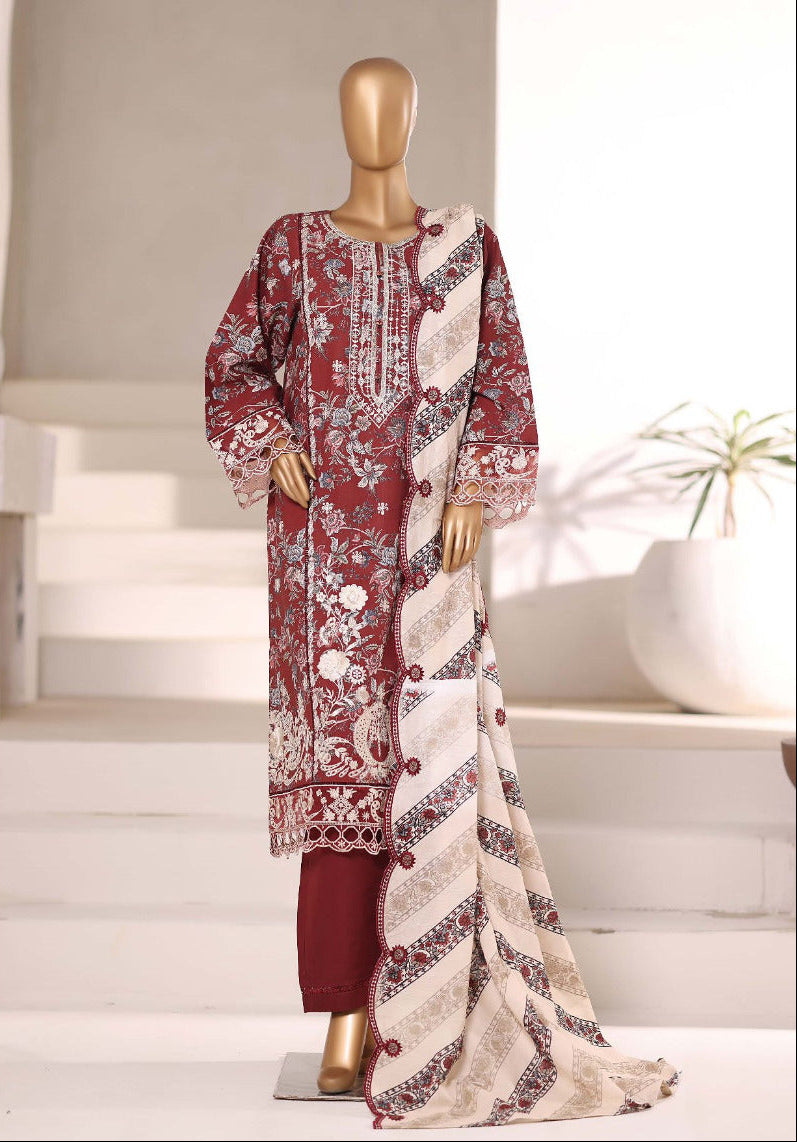 Sada Bahar | Stitched 3 Pc  Embroidered Khaddar Collection