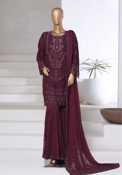 Sada Bahar | Stitched 3 Pc Afsanay Luxury Chiffon Embroidered Collection
