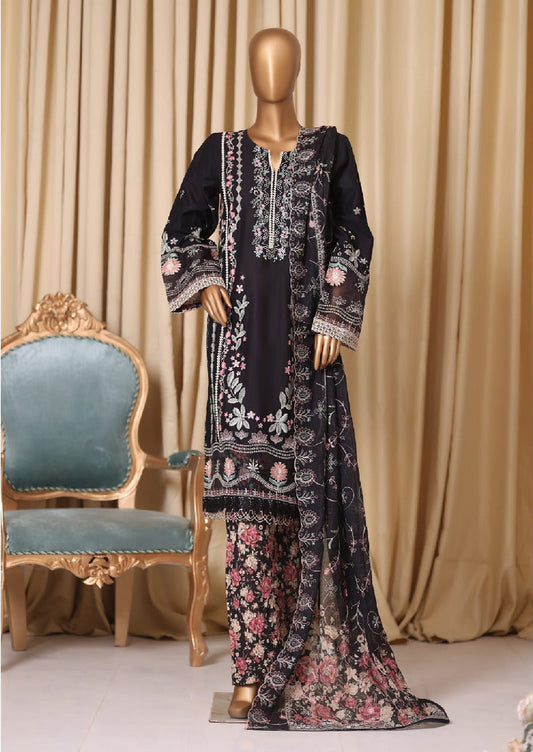 Bin Saeed | Stitched 3pc Luxury Embroidered Cotton Collection
