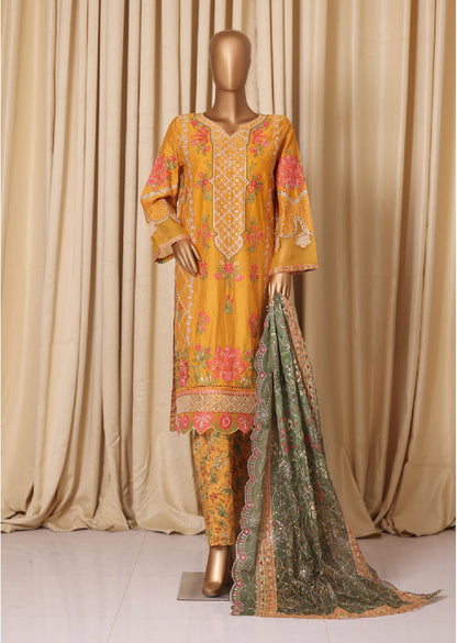 Bin Saeed | Stitched 3pc Luxury Embroidered Cotton Collection