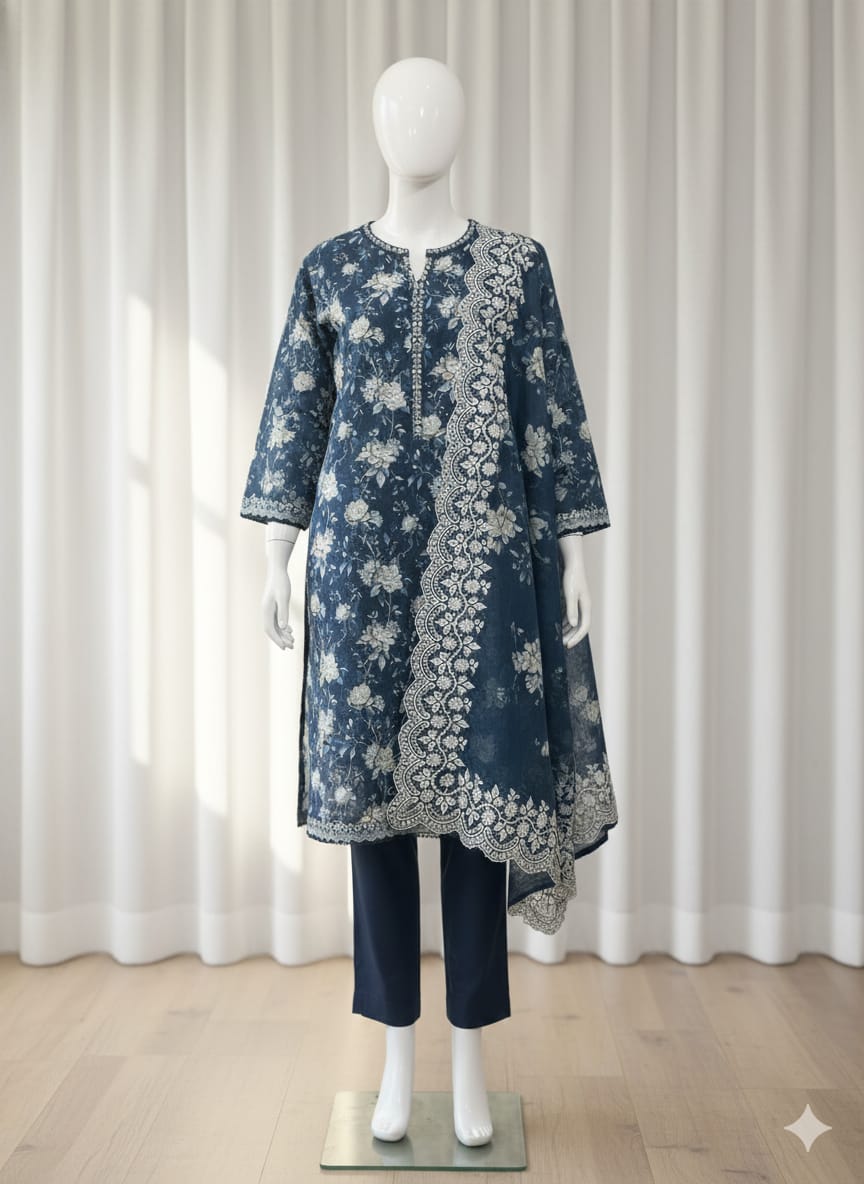 Bin Saeed | Stitch 3 Pc Printed Khaddar Collection