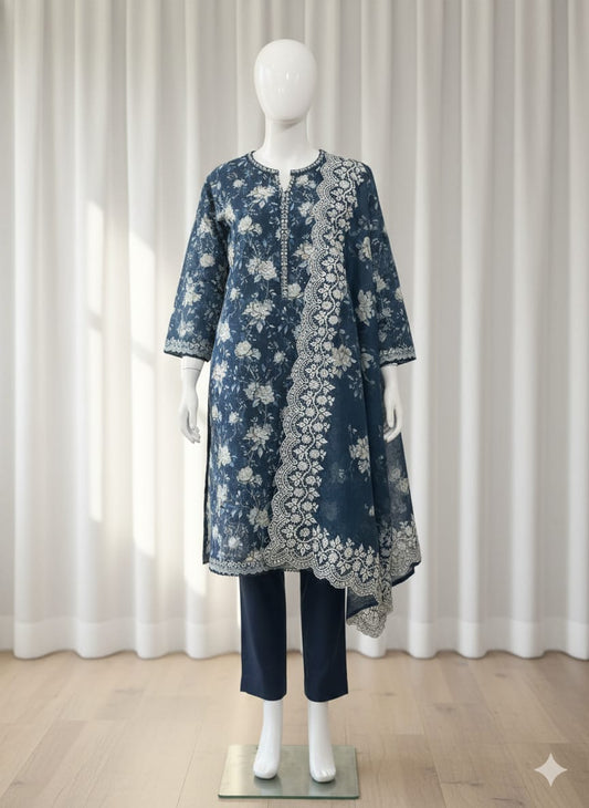 Bin Saeed | Stitch 3 Pc Printed Khaddar Collection