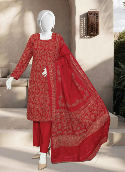 Mahnoor by ABC Fabric | Unstitch 3 Pc Winter Collection Vol 07