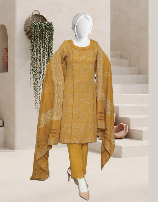 Mahnoor by ABC Fabric | Unstitch 3 Pc Winter Collection Vol 07