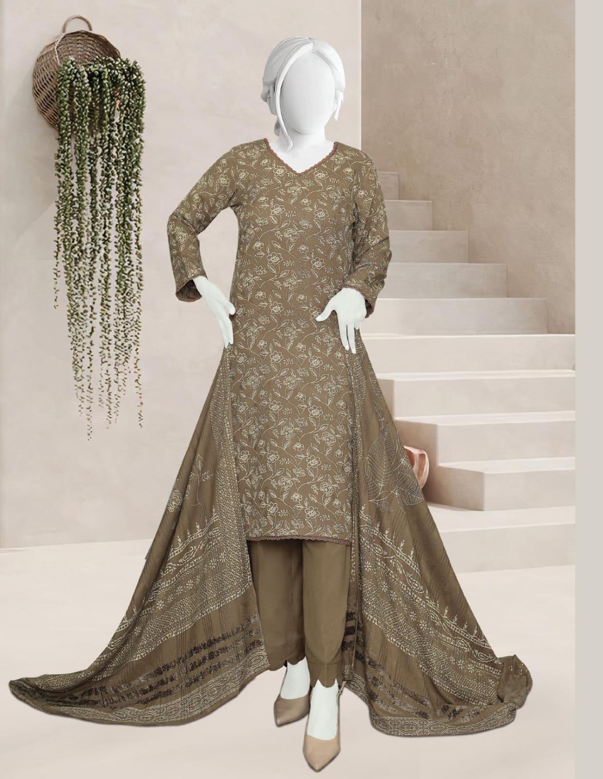 Mahnoor by ABC Fabric | Unstitch 3 Pc Winter Collection Vol 07