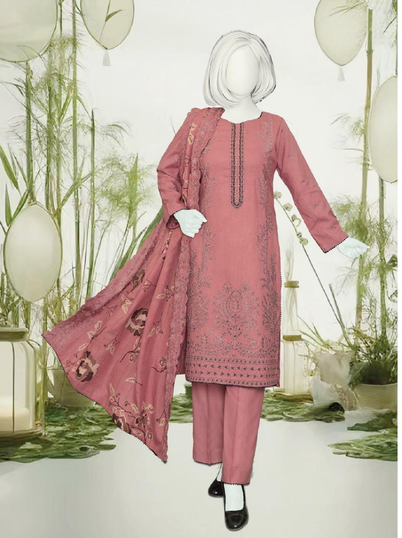 Zahay Naseeb by ABC Fabric | Unstitch 3 Pc  Embroidered Winter Zarri Collection
